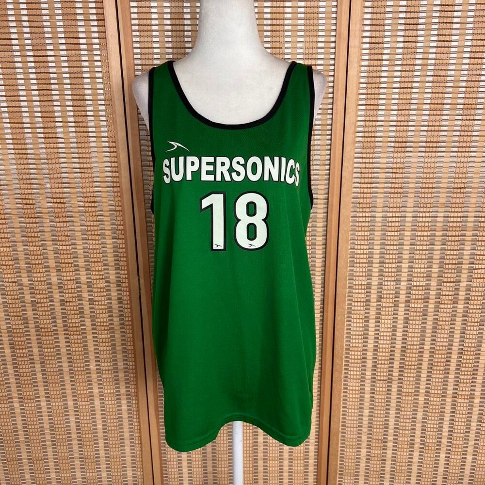 Seattle Supersonics green basketball jersey men’s size M/L